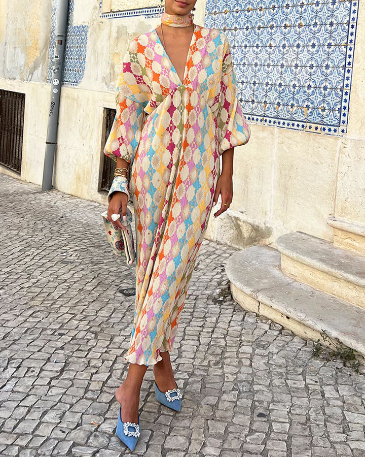 Alannah | Mosaic Boho Maxi Dress