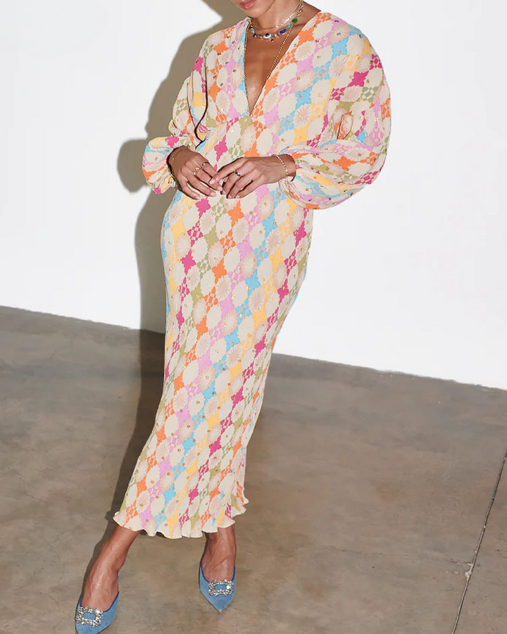 Alannah | Mosaic Boho Maxi Dress